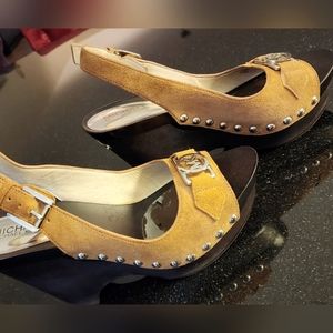 Michael Kors Charm Sling Wedge Pumps